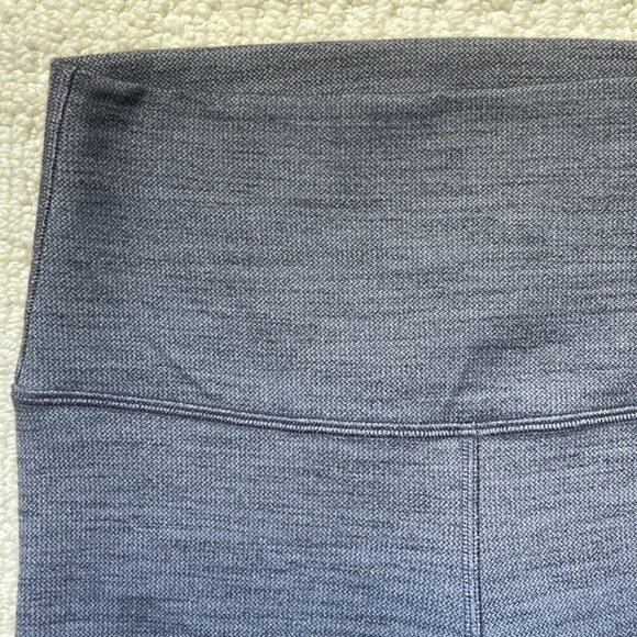 Lululemon Align Pant 25" in Mini Heathered Herringbone Black White /Black Size 4 - Picture 3 of 11